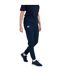 Womens/ladies Club Plain Cuffed Tapered Jogging Bottoms Navy Canterbury-4