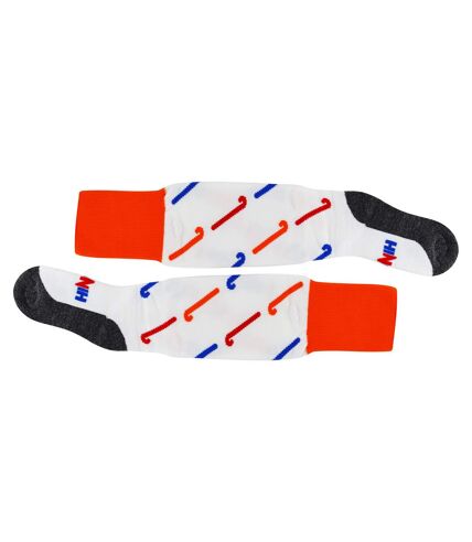 1 Pack Adults Knee High Hockey Socks with Hockey Stick Designs