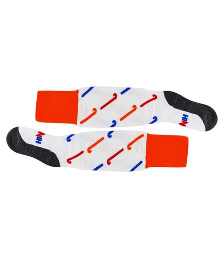 1 Pack Adults Knee High Hockey Socks with Hockey Stick Designs