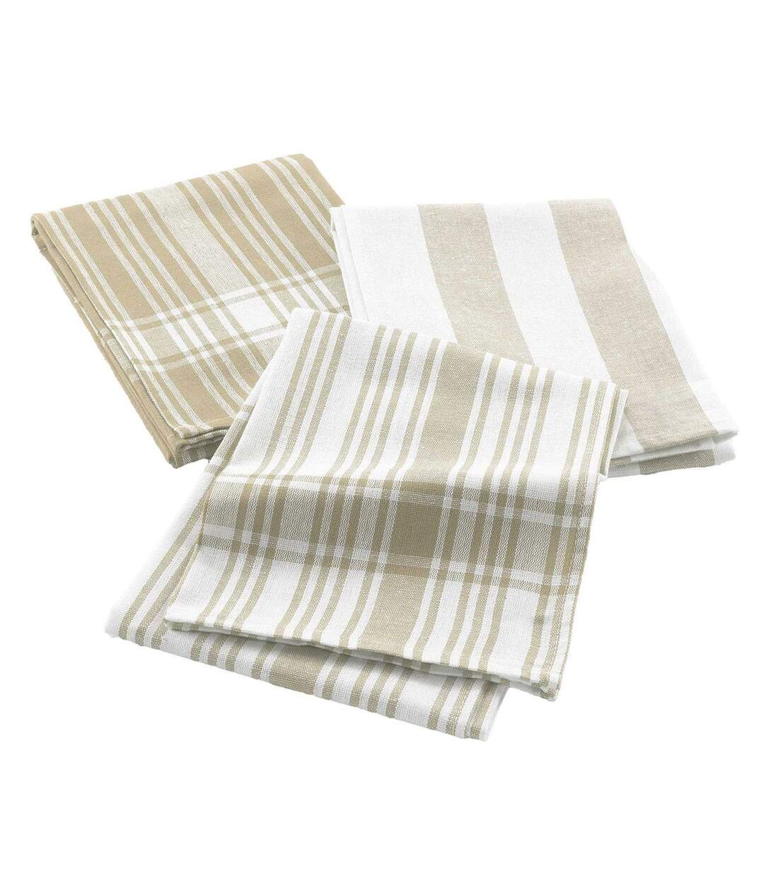 Lot de 3 Torchons Bayado 50x70cm Lin-1