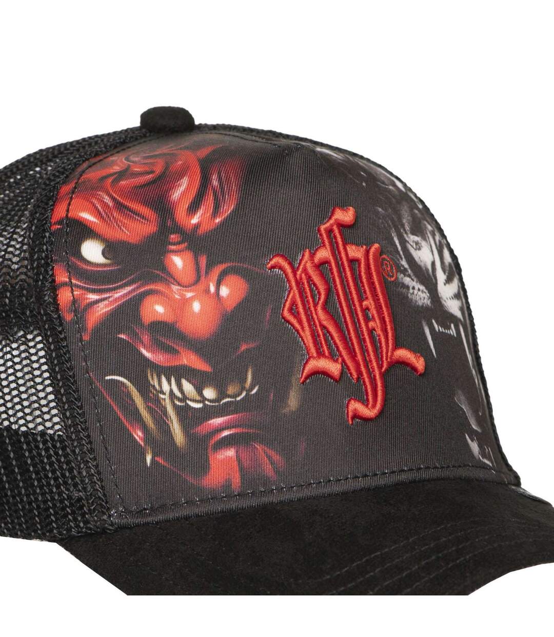 Casquette trucker avec filet bi-matière Damon Rock'n Free Life-3