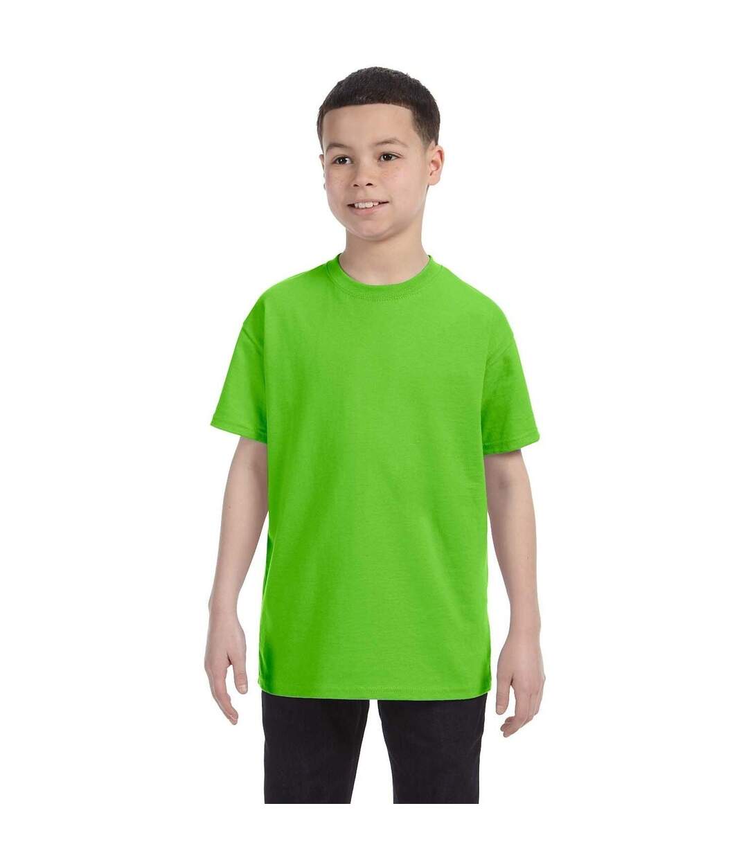 Youth Unisex Heavy Cotton T-shirt Lime Gildan-1