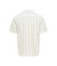 Chemisette Blanche/Vert Homme Only & Sons Stripe - L