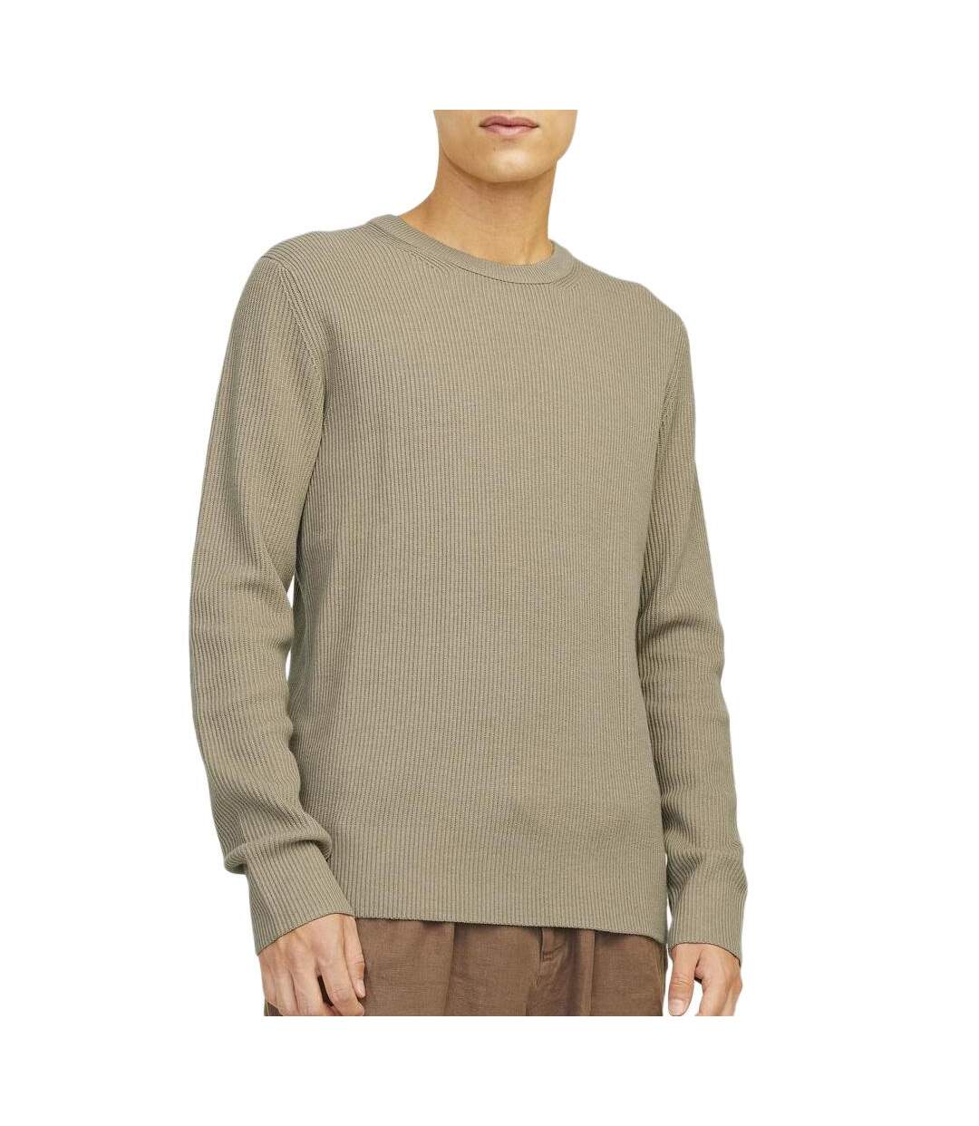 Pull beige homme jack & jones perfect-1