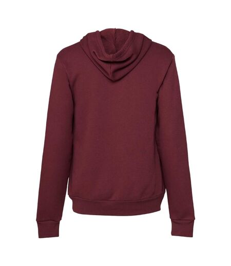 Canvas Sweatshirt À Capuche Homme Bordeaux Bella + Canvas