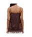 Débardeur marron femme vero moda lace singlet-2