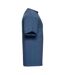 Mens Ringspun Cotton Classic T-shirt Indigo Blue Russell-2