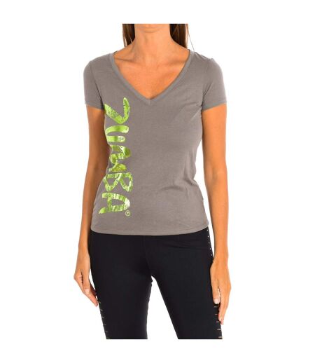 Women's short-sleeved V-neck sports T-shirt Z1T00320