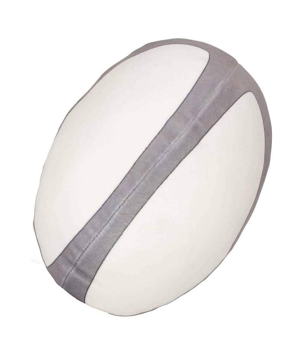 Zippie rugby ball plush toy one size white/grey Mumbles-1