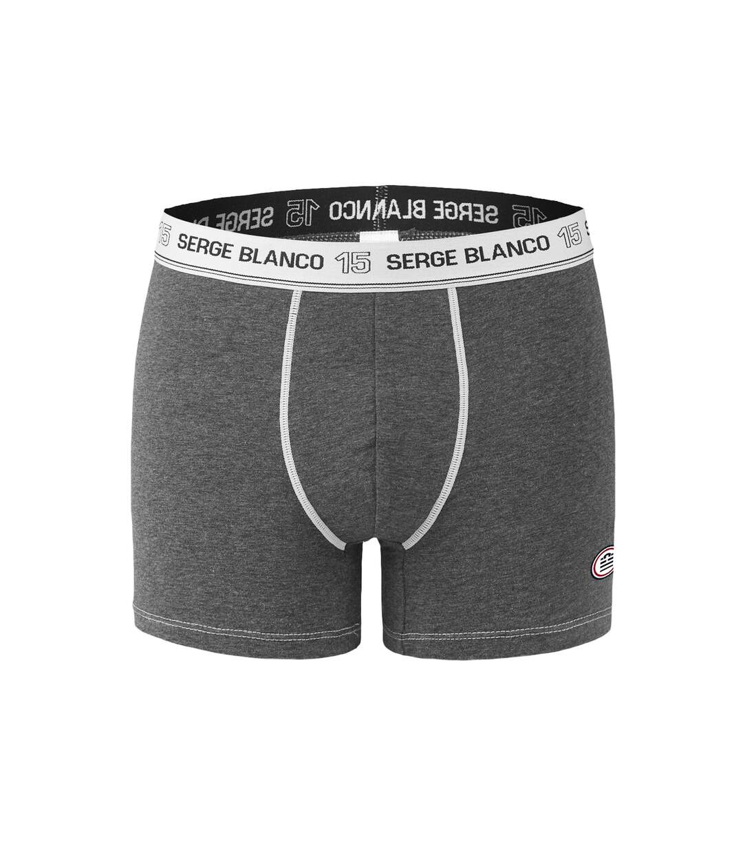 Lot de 2 Boxers homme avec surpiqûres Class Serge Blanco-4