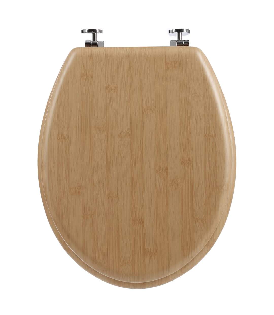 Abattant WC effet bambou Natura - MDF - Marron-1