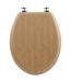 Abattant WC effet bambou Natura - MDF - Marron-1