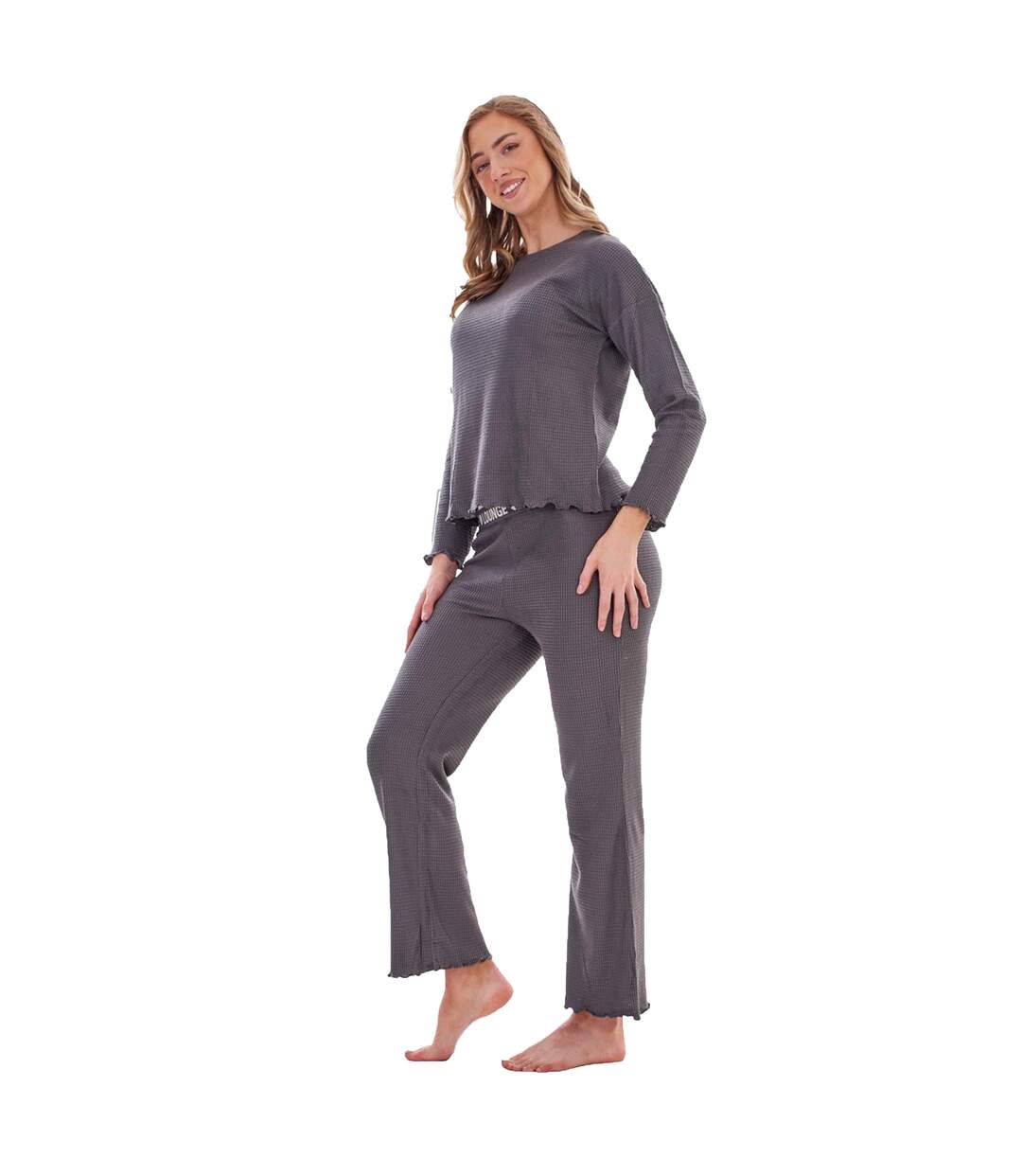 Ensemble De Pyjama Long Femme Charbon Keanu-1