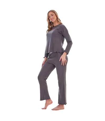 Ensemble De Pyjama Long Femme Charbon Keanu