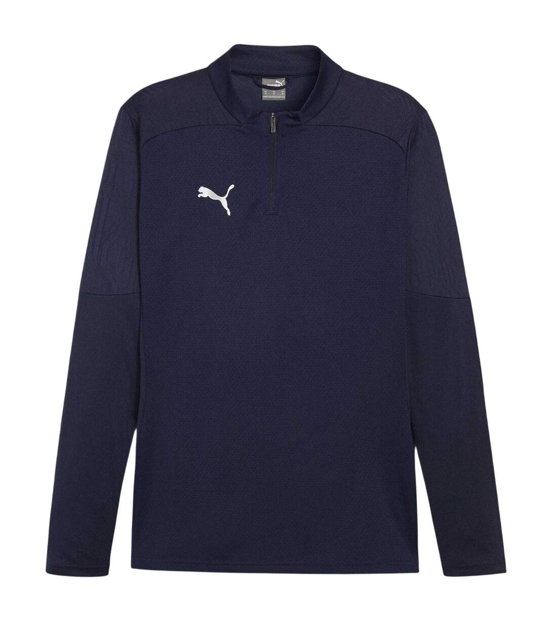 Mens Teamfinal Quarter Zip Training Fleece Top Navy Puma-2