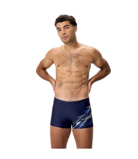 Short De Bain Motif/style Géométrique Medley Homme Bleu Violacé Bleu Sombre Speedo