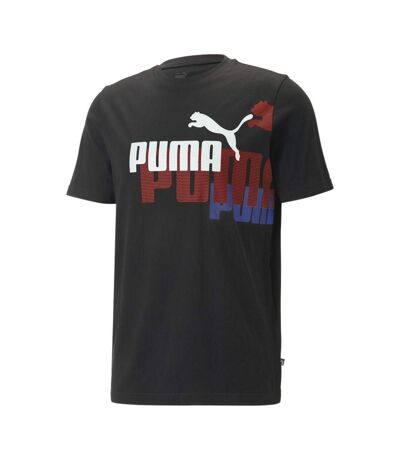 T-shirt Noir/Rouge Homme Puma Power - S