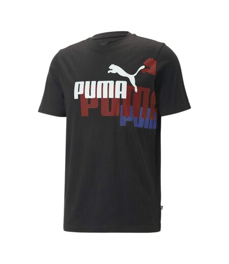 T-shirt Noir/Rouge Homme Puma Power - S