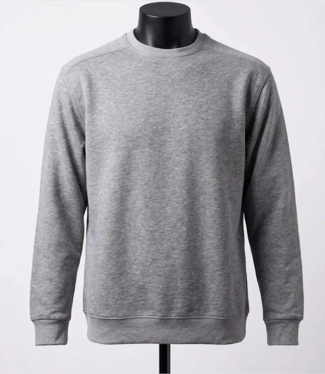 CHALLENGER E213 — Sweat col rond gris chiné : le confort incontournable au quotidien-4