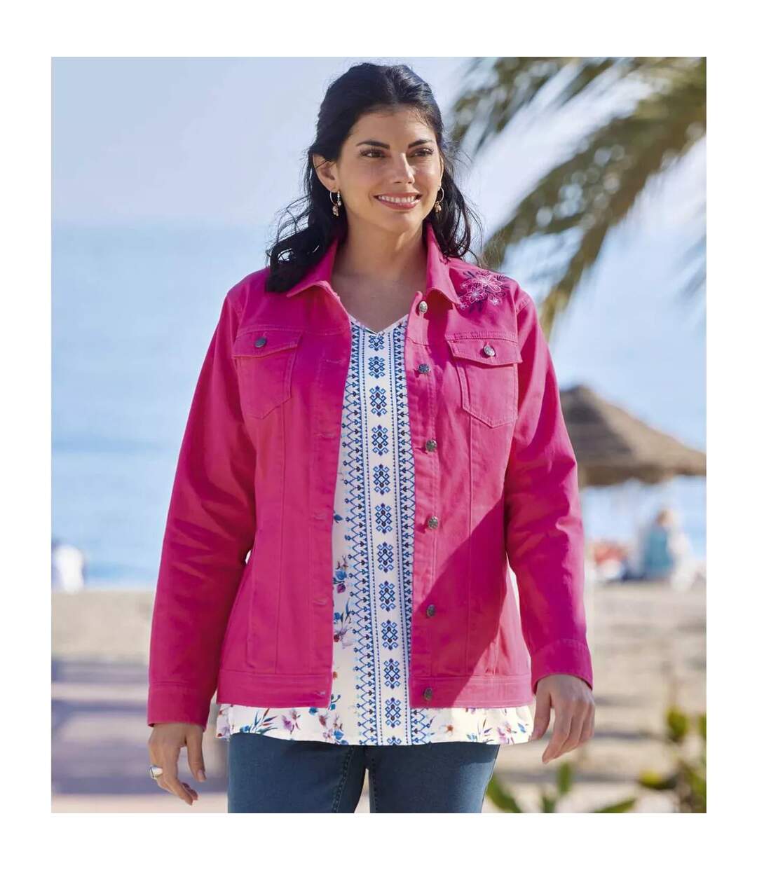 Veste femme fuchsia Atlas For Women-4