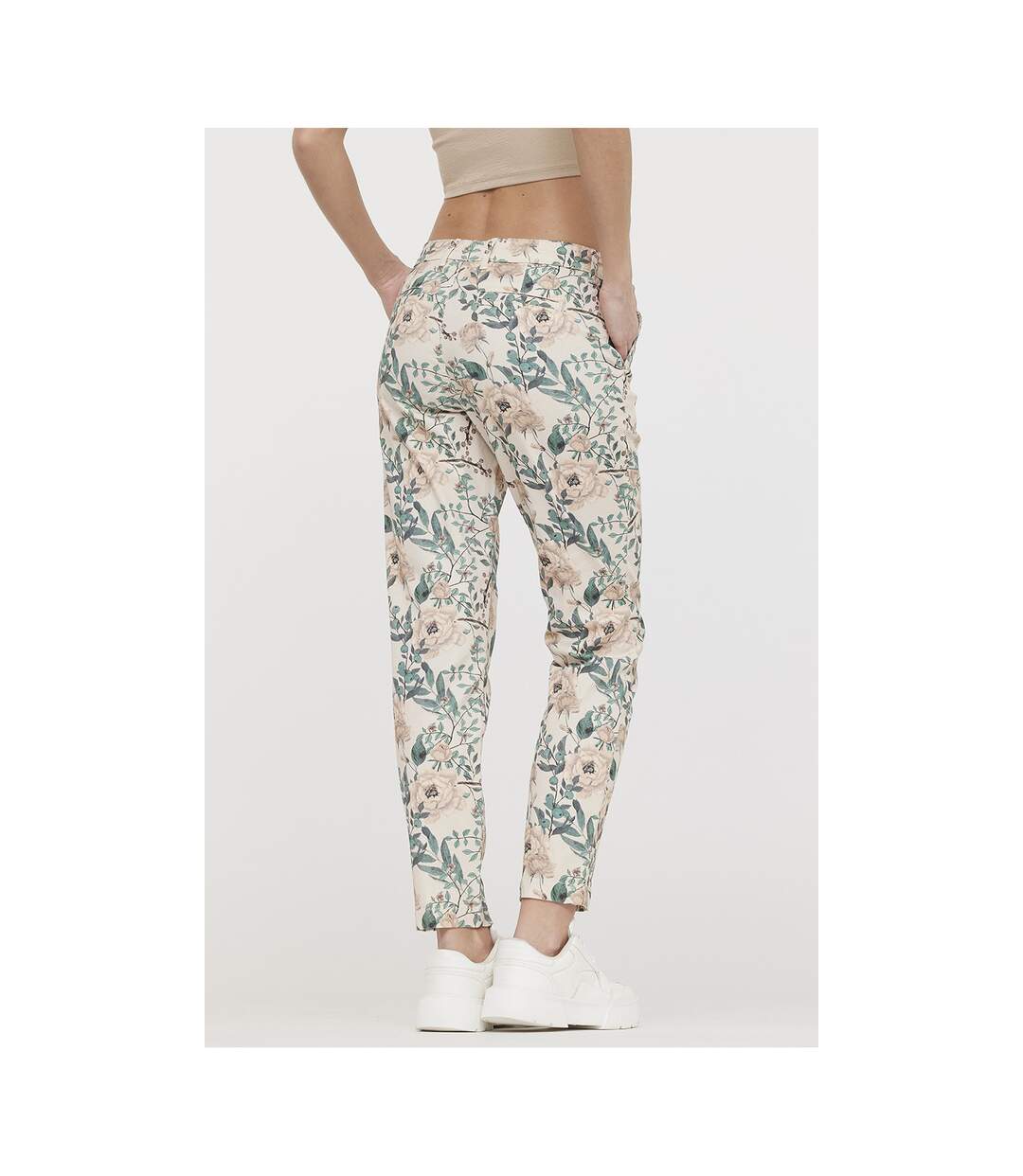 Pantalon coton slim JEMILA