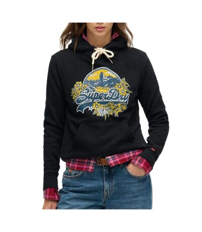 Sweat marine femme superdry floral w2012535a - l