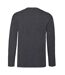 Mens Valueweight Heather Long-sleeved T-shirt Dark Heather Grey Fruit Of The Loom-2