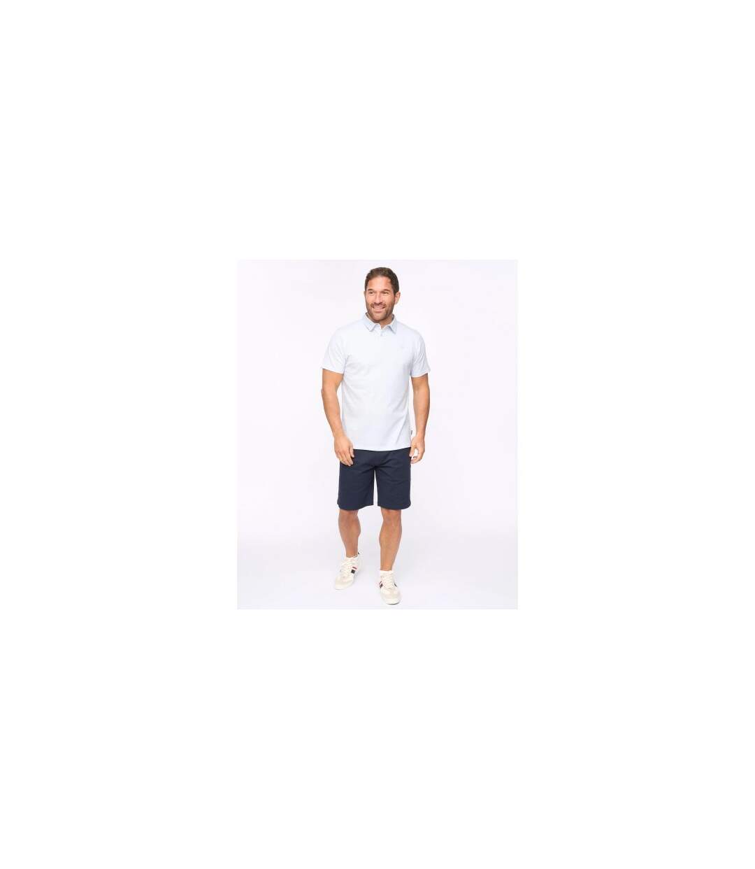 Mens Calvert Polo Shirt Light Blue Bewley & Ritch-1
