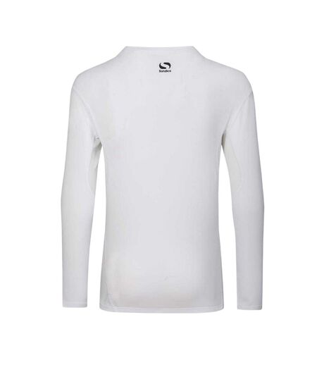 Haut Thermique Manches Longues Motif/style Central Homme Blanc Sondico