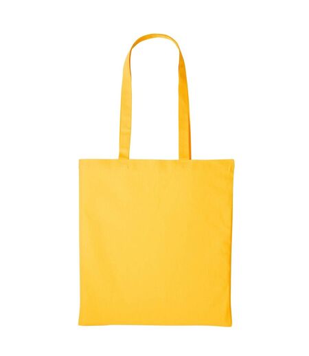 Plain Strong Shoulder Shopper Bag (Gold) (One Size)