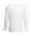 Fruit Of The Loom Mens Valueweight Crew Neck Long Sleeve T-Shirt (White) - UTBC331