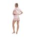 Ensemble De Pyjama Court Manches Courtes Femme Rose Keanu-3