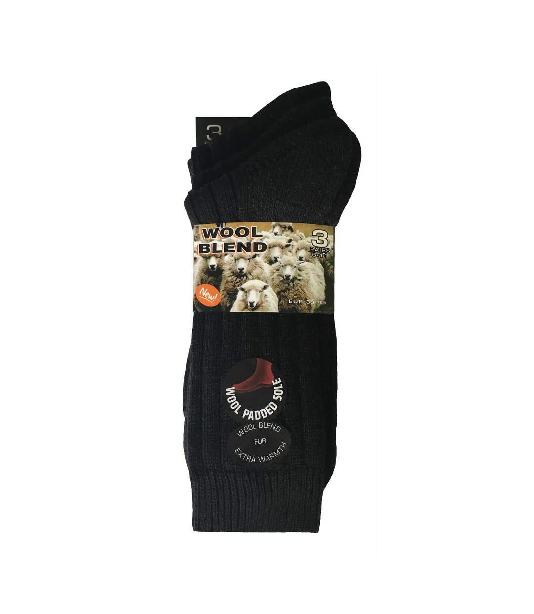 3 Pairs Mens Winter Warm Wool Blend Hiking Boots Socks-2