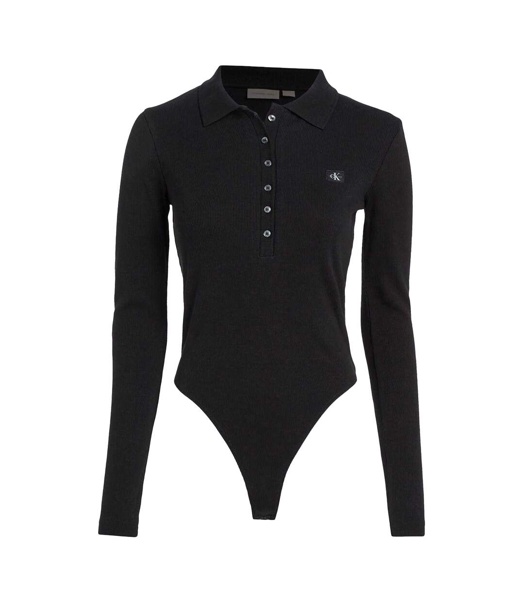 Body Manches Longues Motif/style Étiquette Femme Noir Calvin Klein-2