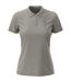 Womens/ladies Lux Cotton Polo Shirt Grey Heather Stedman-1