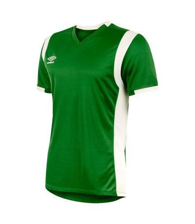 Umbro Mens Spartan Short-Sleeved Jersey (Emerald/White) - UTUO262