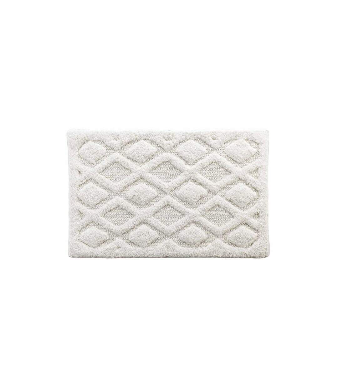 Tapis de Bain Jacquard Nemesis 50x80cm Blanc-1