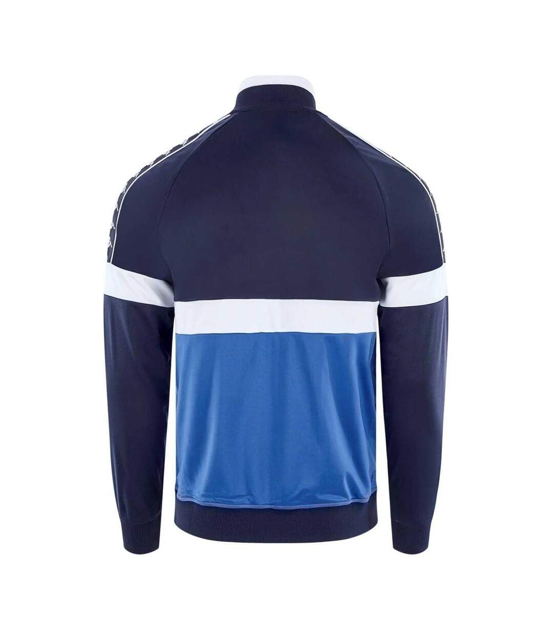 Mens Colour Block Regular Raglan Track Jacket Navy Kappa-2