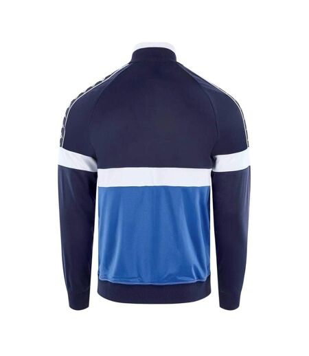 Mens Colour Block Regular Raglan Track Jacket Navy Kappa
