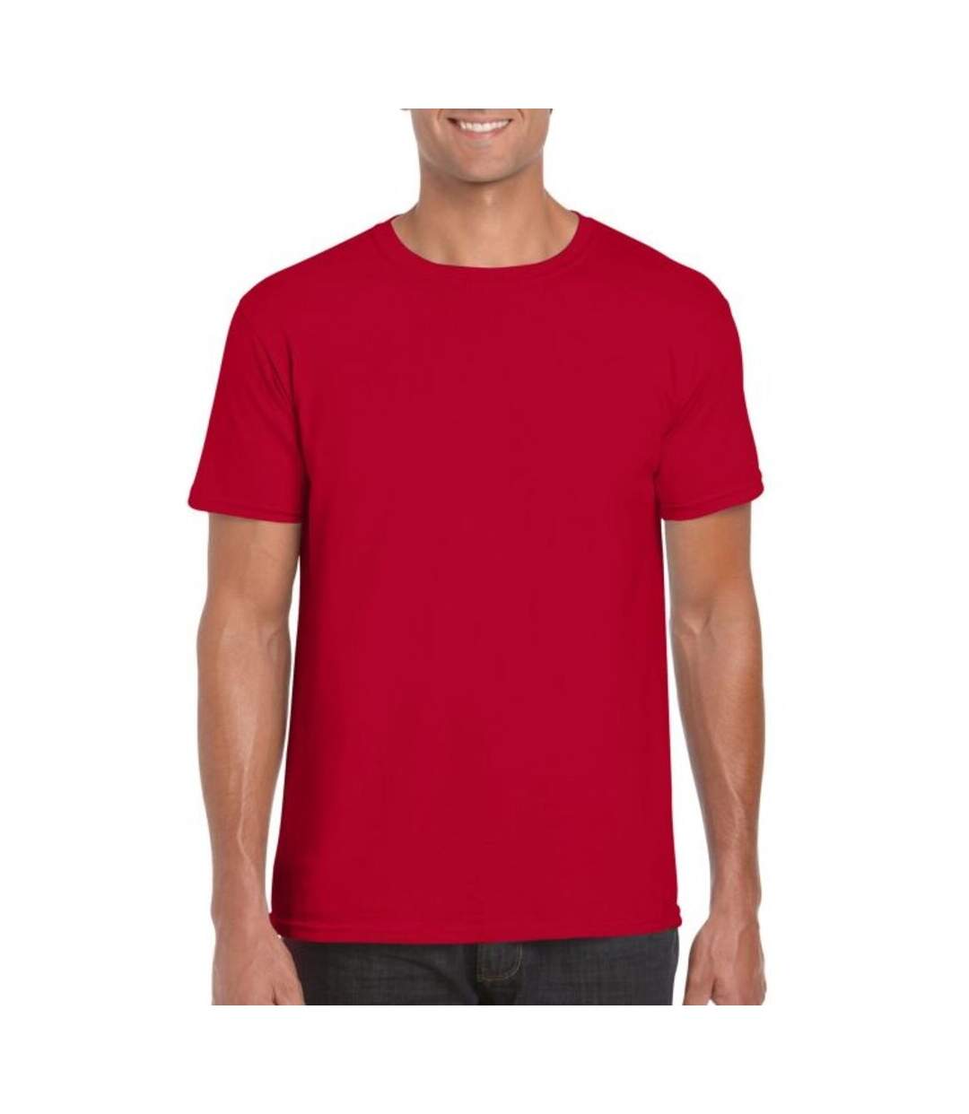 Gildan Mens Soft Style Ringspun T Shirt (Red)