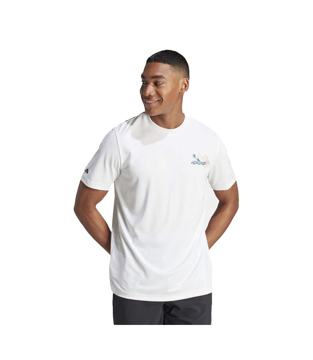 T-shirt App Homme Blanc Adidas-1