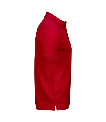 Tee Jays Mens Luxury Stretch Pique Polo Shirt (Red) - UTPC4085