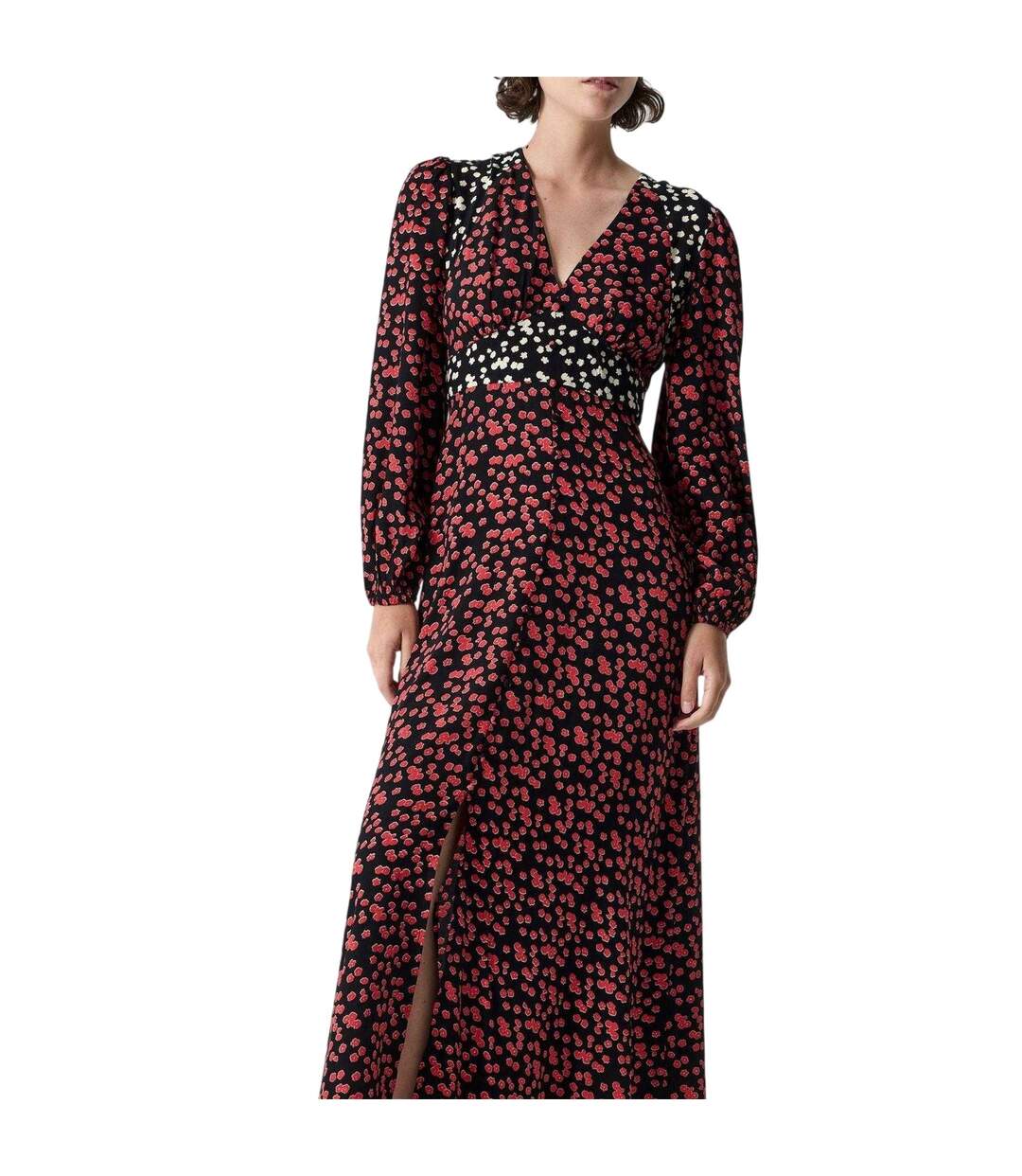 Robe Longue Delphine Femme Noir French Connection-4