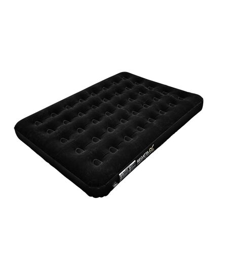 Regatta Great Outdoors Flock Inflatable Double Airbed (Black) (One Size) - UTRG512
