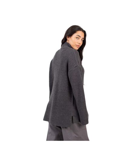 Pull Motif/style Pêcheur Femme Charbon Chiné Brave Soul