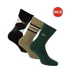 Chaussettes Style Motifs Assortis Adulte Vert Noir Marron Lacoste-1
