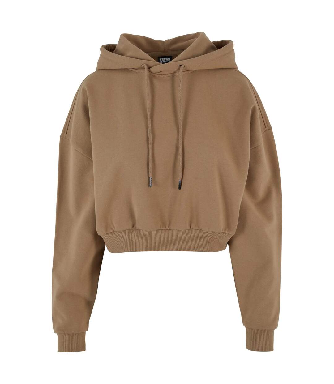 Sweat À Capuche Femme Beige Foncé Urban Classics-1