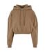 Sweat À Capuche Femme Beige Foncé Urban Classics-1