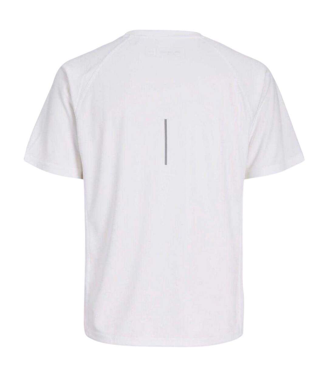 T-shirt Sport Motif/style Uni Homme Blanc Vif Jack And Jones-3