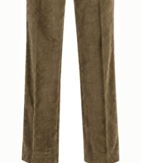 MAYFLOWER D373 — Pantalon velours extensible chamois : confort stretch et taille haute